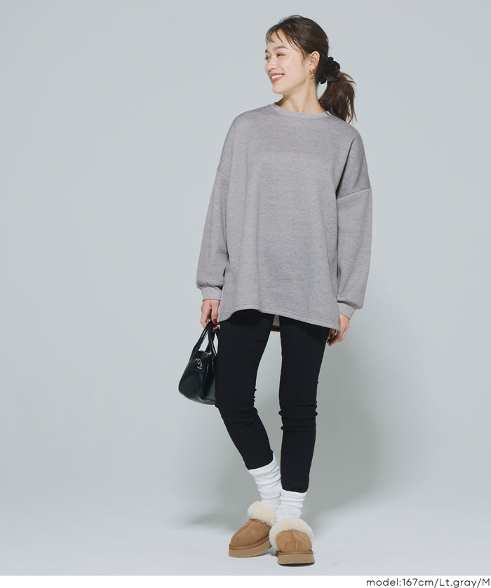 內裡磨毛寬鬆長袖上衣