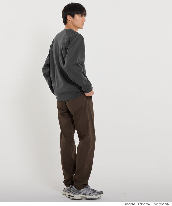 男裝磨毛英字logo長袖衛衣