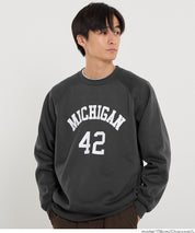 男裝磨毛英字logo長袖衛衣