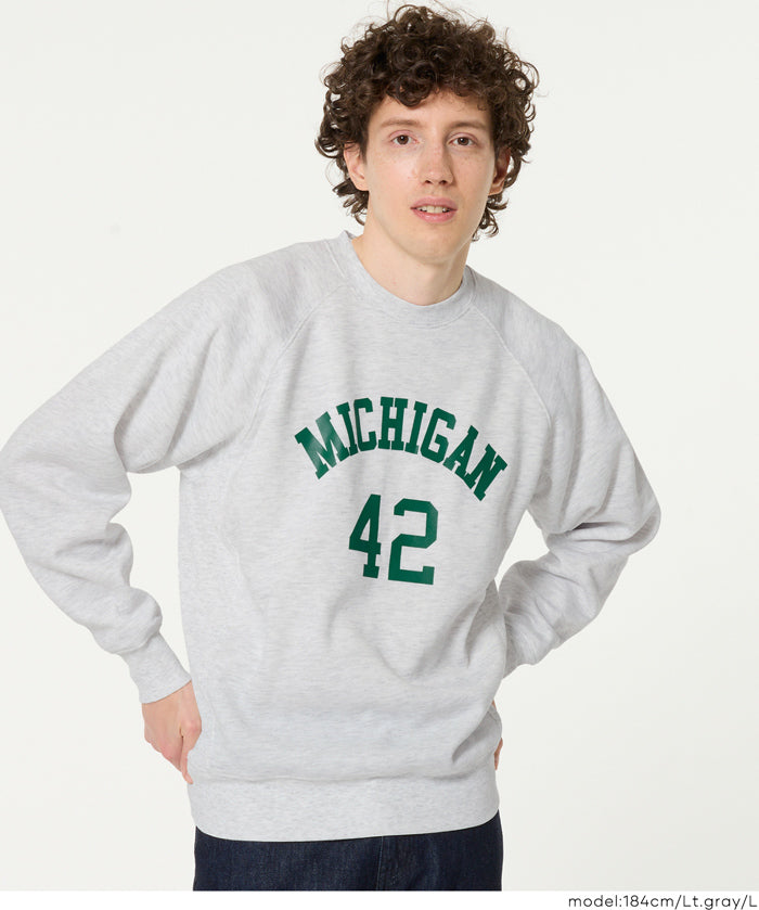 男裝磨毛英字logo長袖衛衣