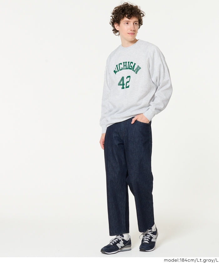 男裝磨毛英字logo長袖衛衣