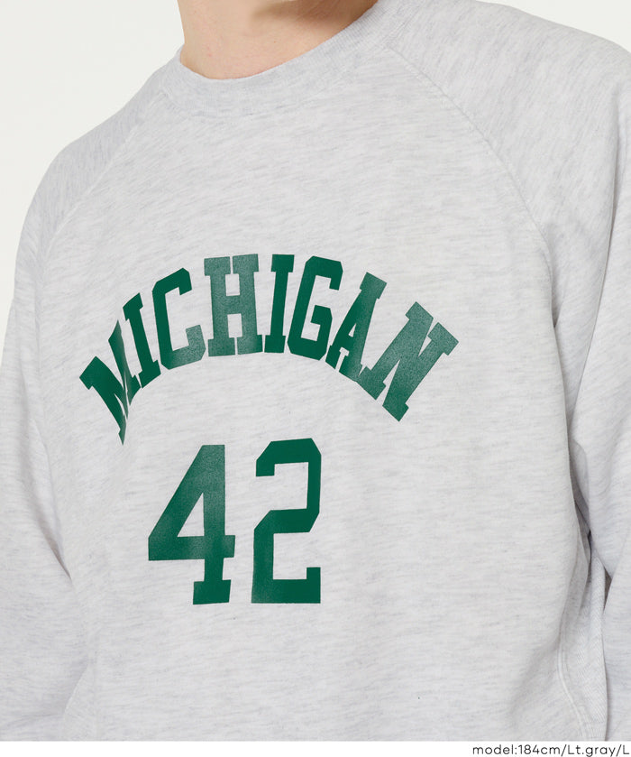 男裝磨毛英字logo長袖衛衣