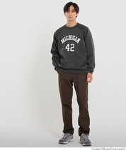 男裝磨毛英字logo長袖衛衣