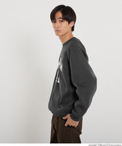 男裝磨毛英字logo長袖衛衣