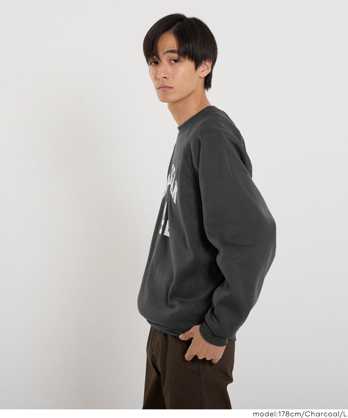 男裝磨毛英字logo長袖衛衣