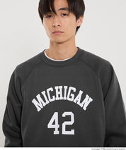 男裝磨毛英字logo長袖衛衣