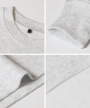 男裝磨毛英字logo長袖衛衣