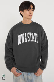 男裝磨毛LOGO長袖衛衣