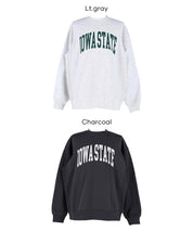 男裝磨毛LOGO長袖衛衣