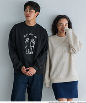 男裝磨毛朋友熊長袖衛衣 男女共用