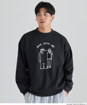 男裝磨毛朋友熊長袖衛衣 男女共用