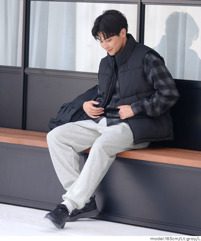 男裝磨毛縮口休閒長褲