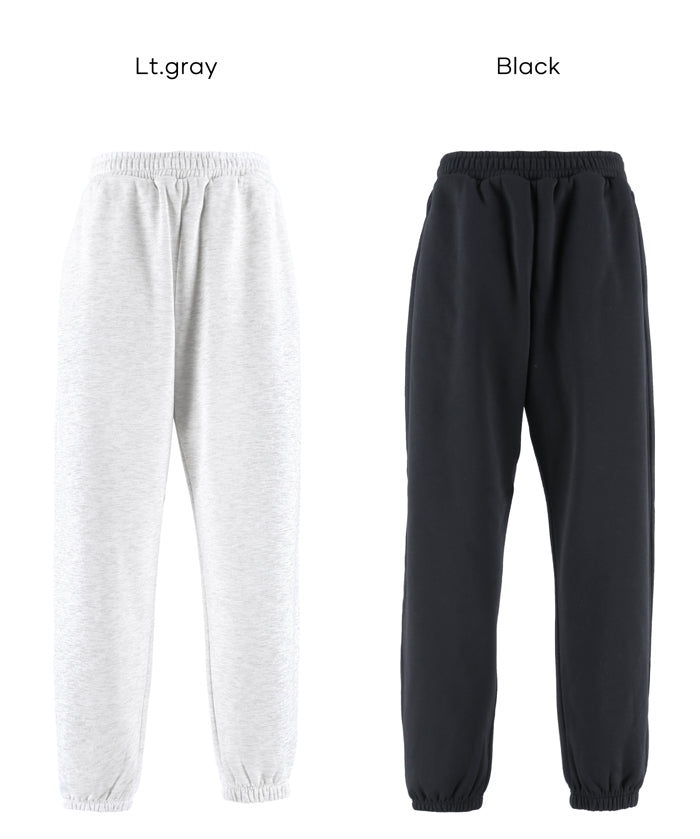 男裝磨毛縮口休閒長褲