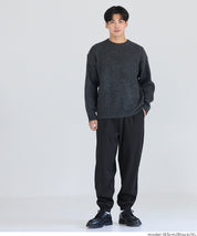 男裝磨毛縮口休閒長褲