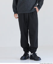 男裝磨毛縮口休閒長褲