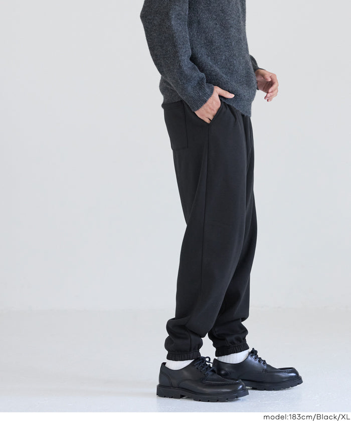 男裝磨毛縮口休閒長褲