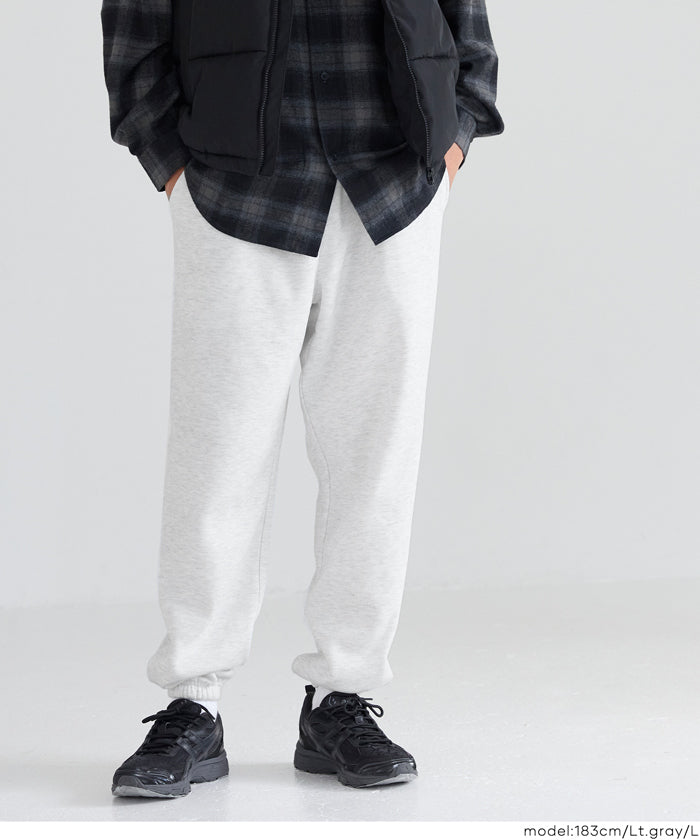 男裝磨毛縮口休閒長褲