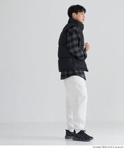 男裝磨毛縮口休閒長褲