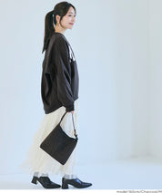 內加絨LOGO廓形圓領衛衣