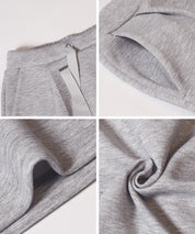 柔軟太空棉 休閒直筒半裙