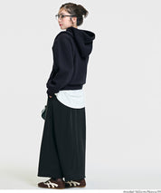 磨毛單色寬鬆連帽衛衣