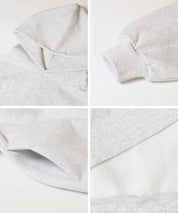 磨毛單色寬鬆連帽衛衣