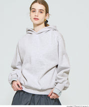 磨毛單色寬鬆連帽衛衣