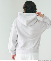 磨毛單色寬鬆連帽衛衣