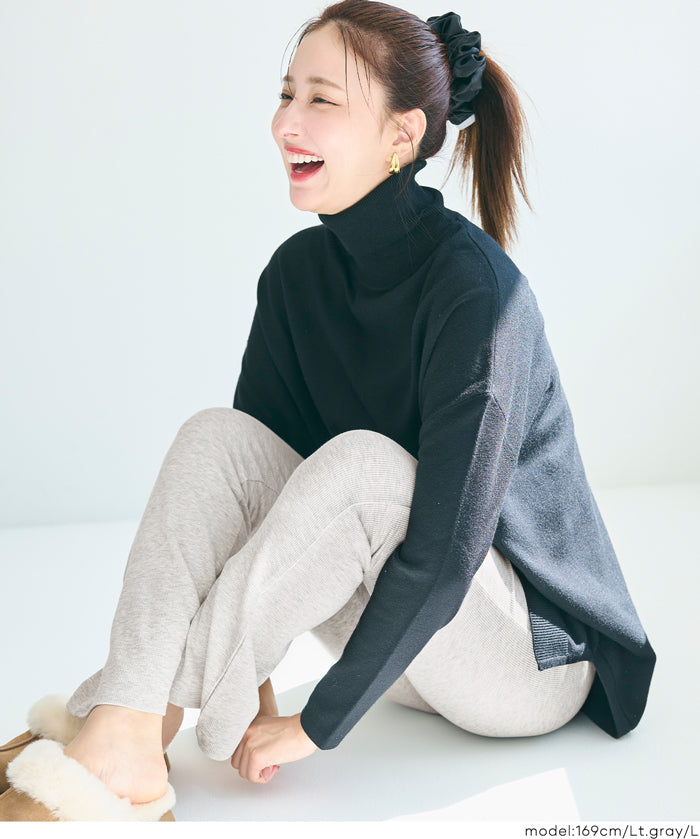 磨毛螺紋貼身休閒褲