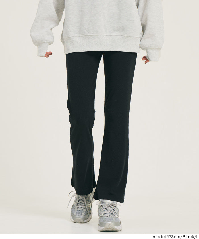 磨毛螺紋貼身休閒褲