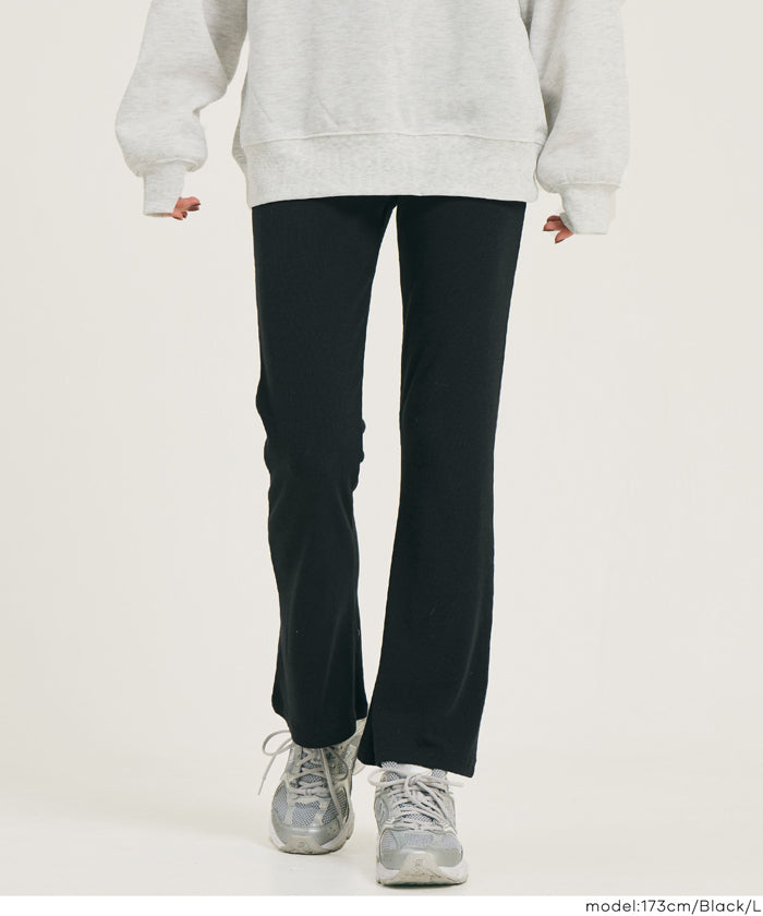 磨毛螺紋貼身休閒褲