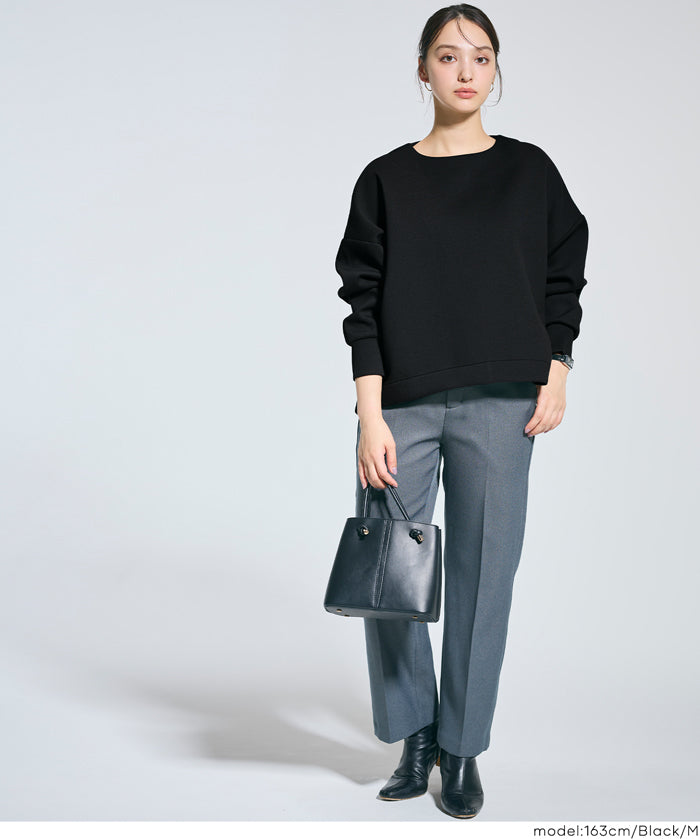 【柔軟太空棉】後面拉鍊長袖上衣