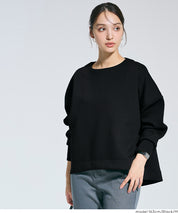 【柔軟太空棉】後面拉鍊長袖上衣