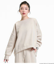 【柔軟太空棉】後面拉鍊長袖上衣