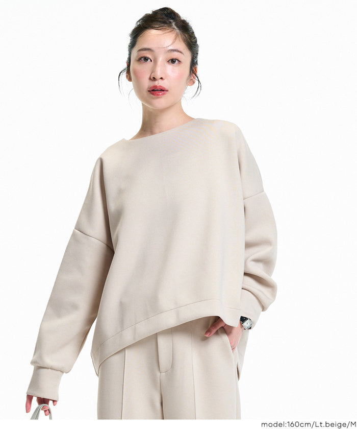 【柔軟太空棉】後面拉鍊長袖上衣