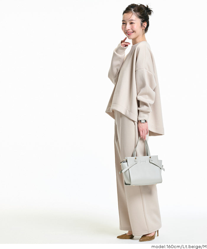 【柔軟太空棉】後面拉鍊長袖上衣