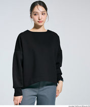 【柔軟太空棉】後面拉鍊長袖上衣