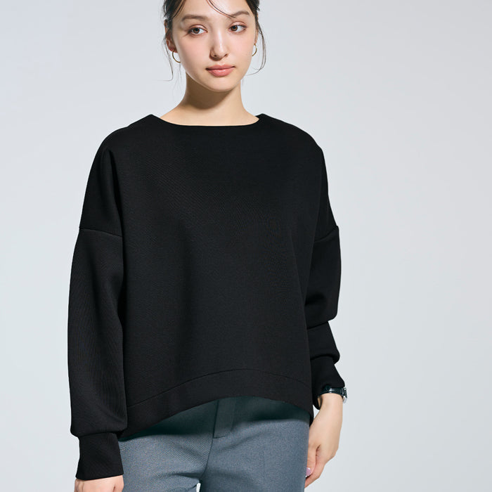 【柔軟太空棉】後面拉鍊長袖上衣