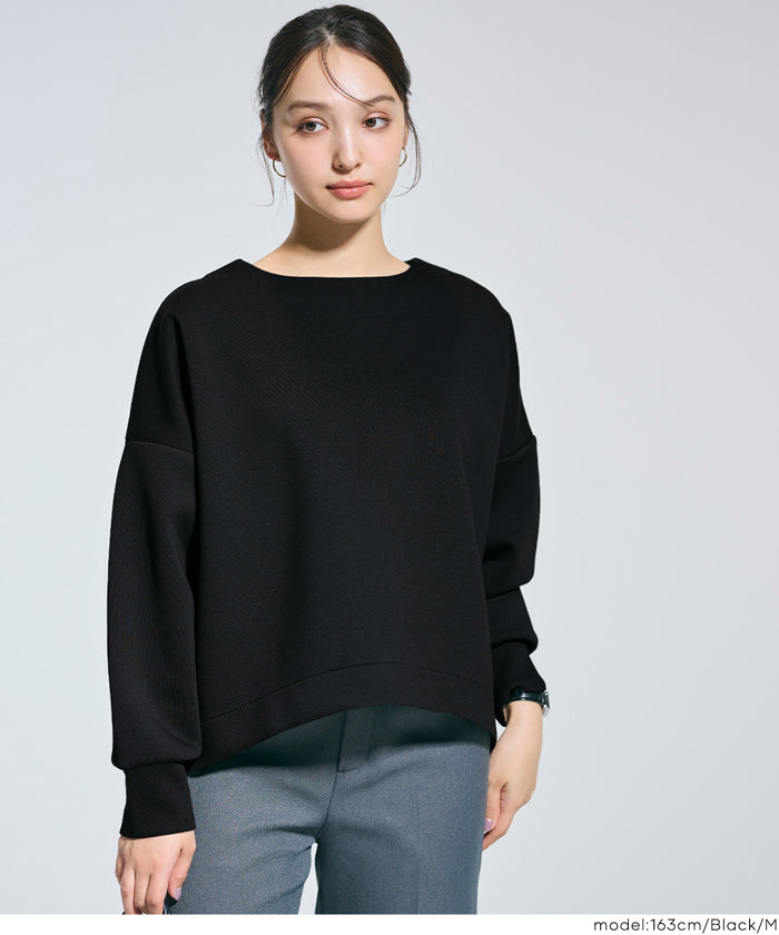 【柔軟太空棉】後面拉鍊長袖上衣