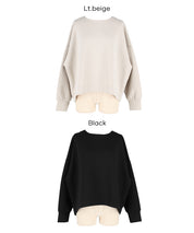 【柔軟太空棉】後面拉鍊長袖上衣