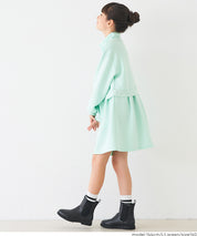 【柔軟太空棉】童裝運動風立領拼接洋裝