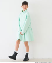 【柔軟太空棉】童裝運動風立領拼接洋裝