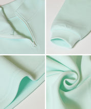 【柔軟太空棉】童裝運動風立領拼接洋裝