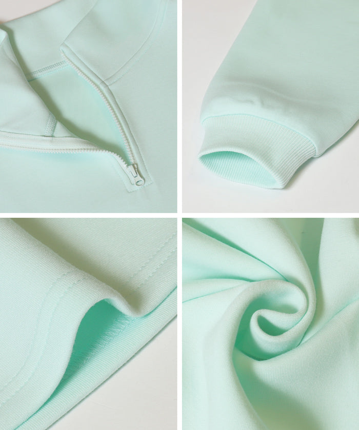 【柔軟太空棉】童裝運動風立領拼接洋裝