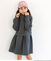 【柔軟太空棉】童裝運動風立領拼接洋裝