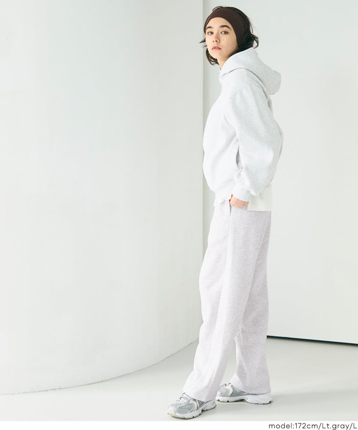 日系內加絨廓形直筒運動褲