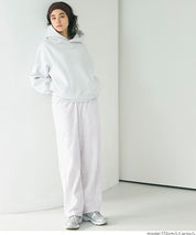 日系內加絨廓形直筒運動褲