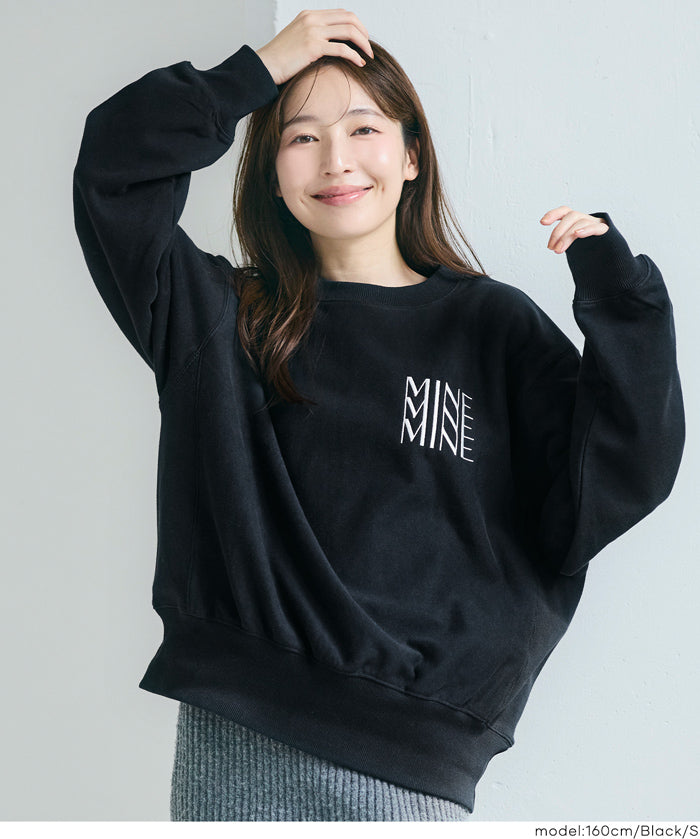 【重磅棉】袖口刺繡LOGO長袖衛衣