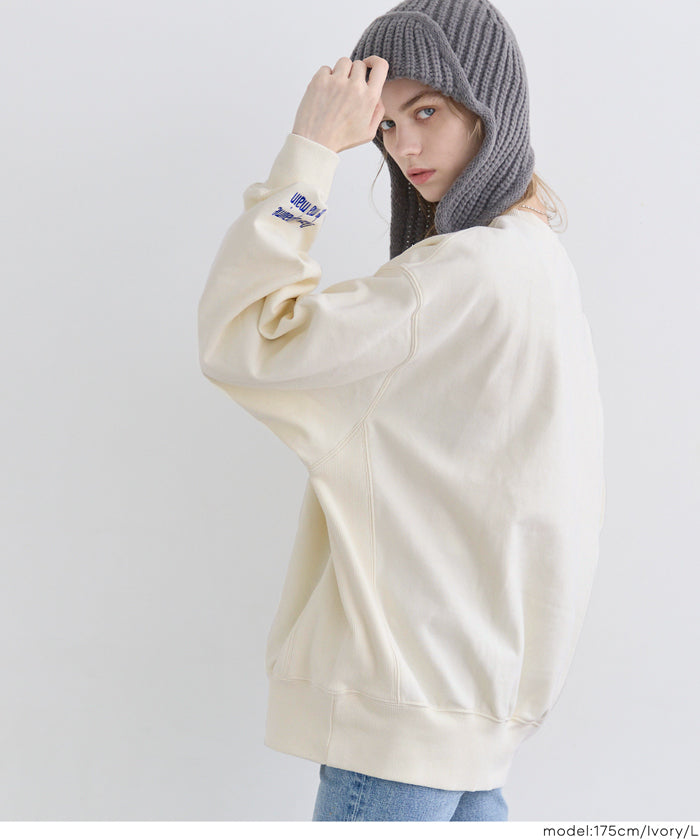 【重磅棉】袖口刺繡LOGO長袖衛衣 親子裝