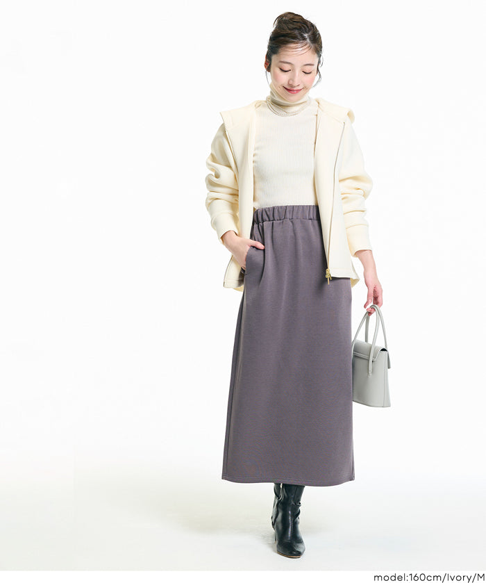 彈性太空棉拉鍊連帽外套